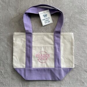 Trader Joes Pastel Mini Tote 2025 Limited Edition